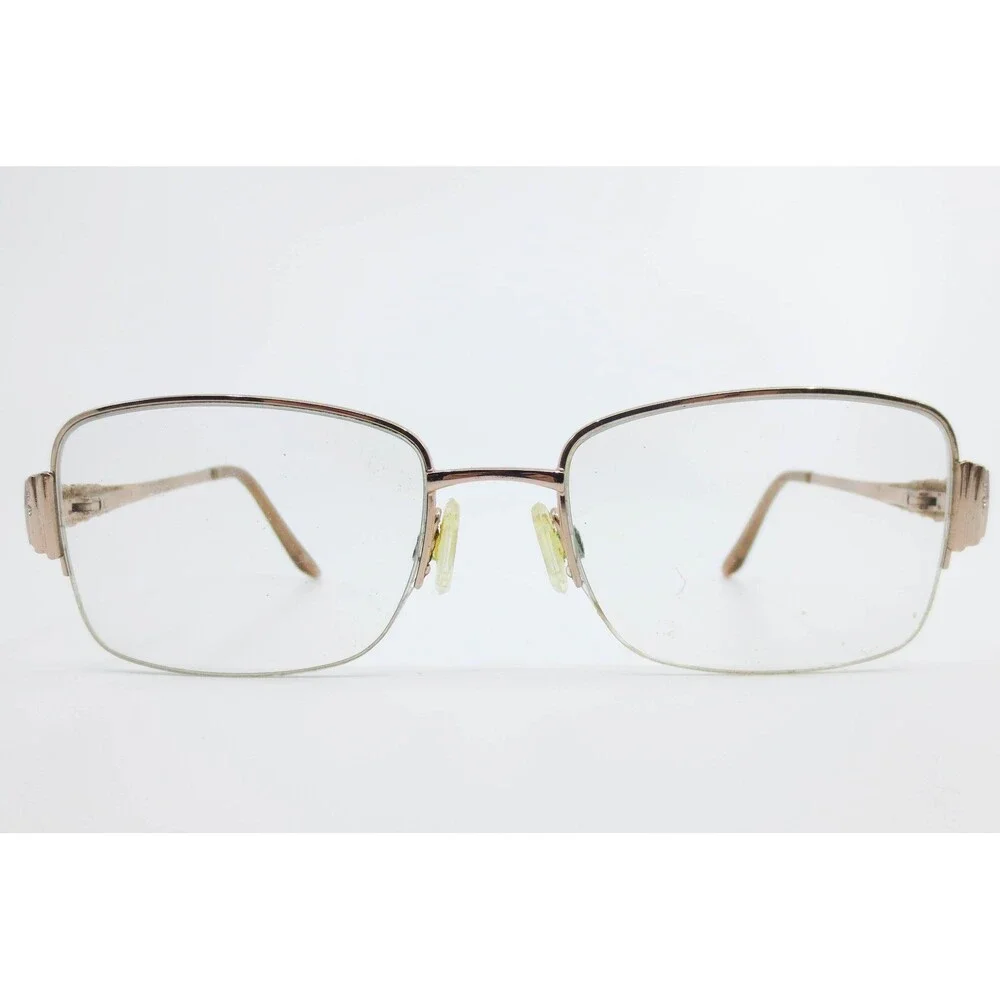 Sophia Loren Zyloware 225 Rose Gold Semi Rimless Eyeglasses Frames 52-18-135